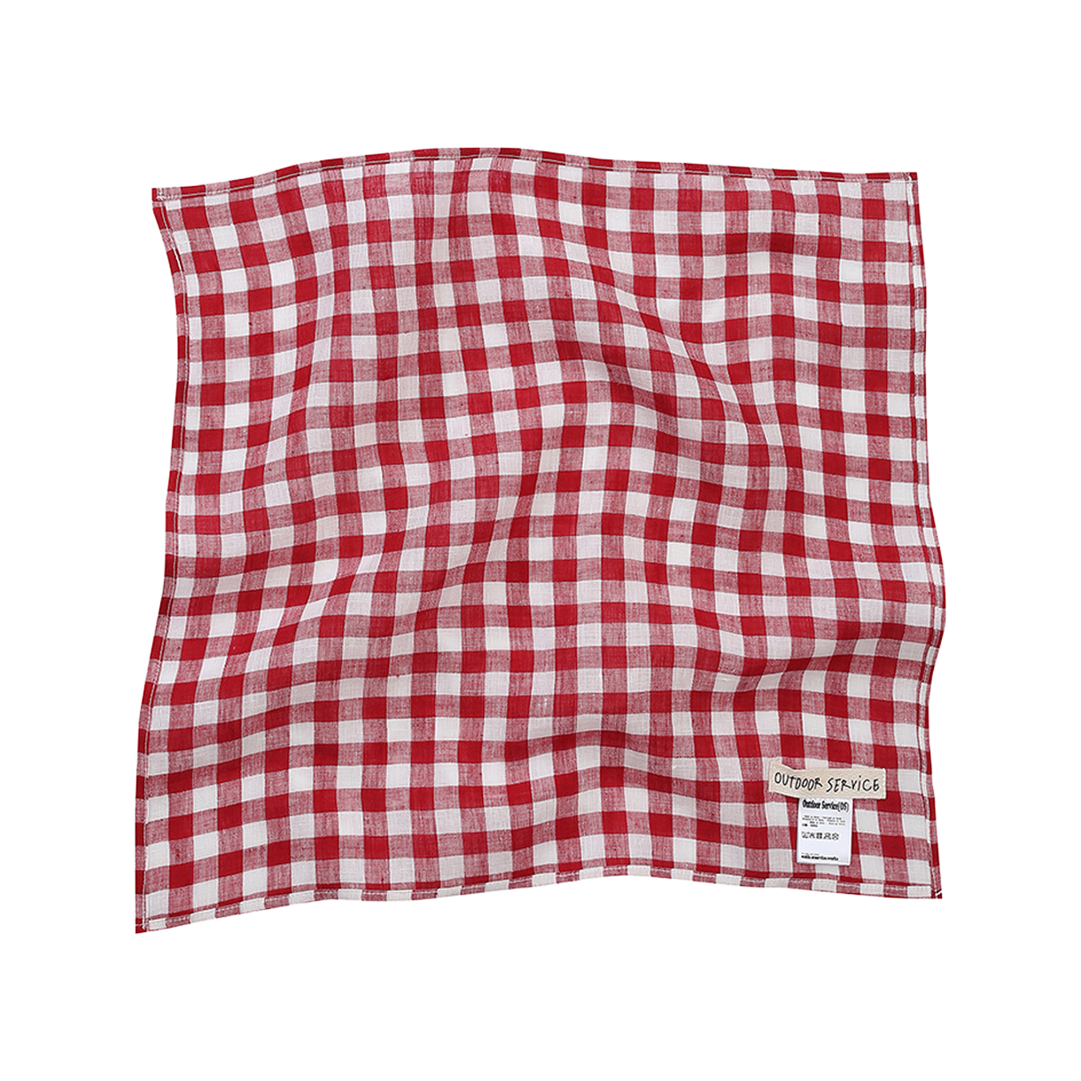 아웃도어서비스 린넨 서비스 타월 - 레드 깅엄(OS Linen Service Towel - Red Gingham) - 2