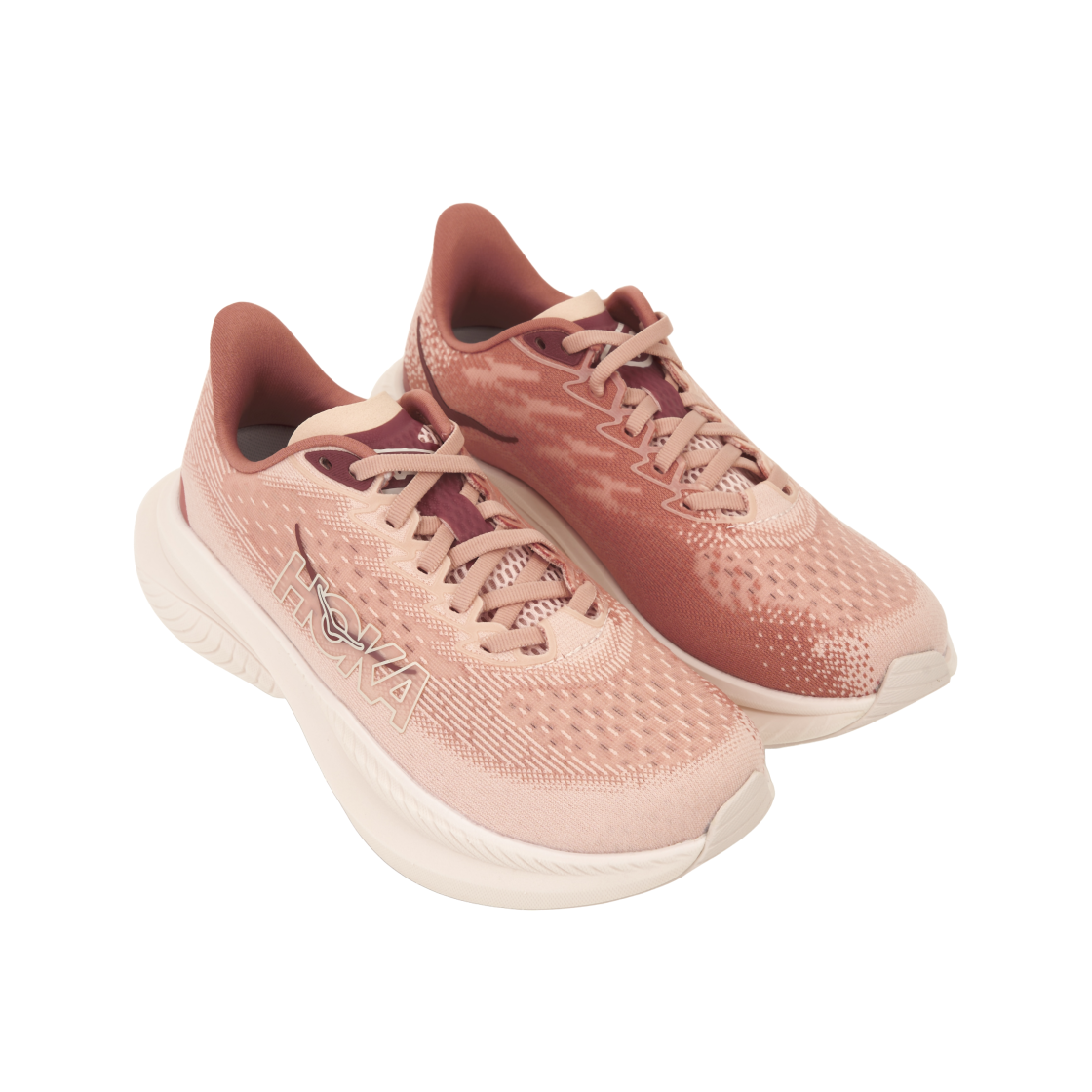(W) 호카 마하 6 로즈 라떼 블러쉬 - 와이드((W) Hoka Mach 6 Rose Latte Blush - Wide) - 4