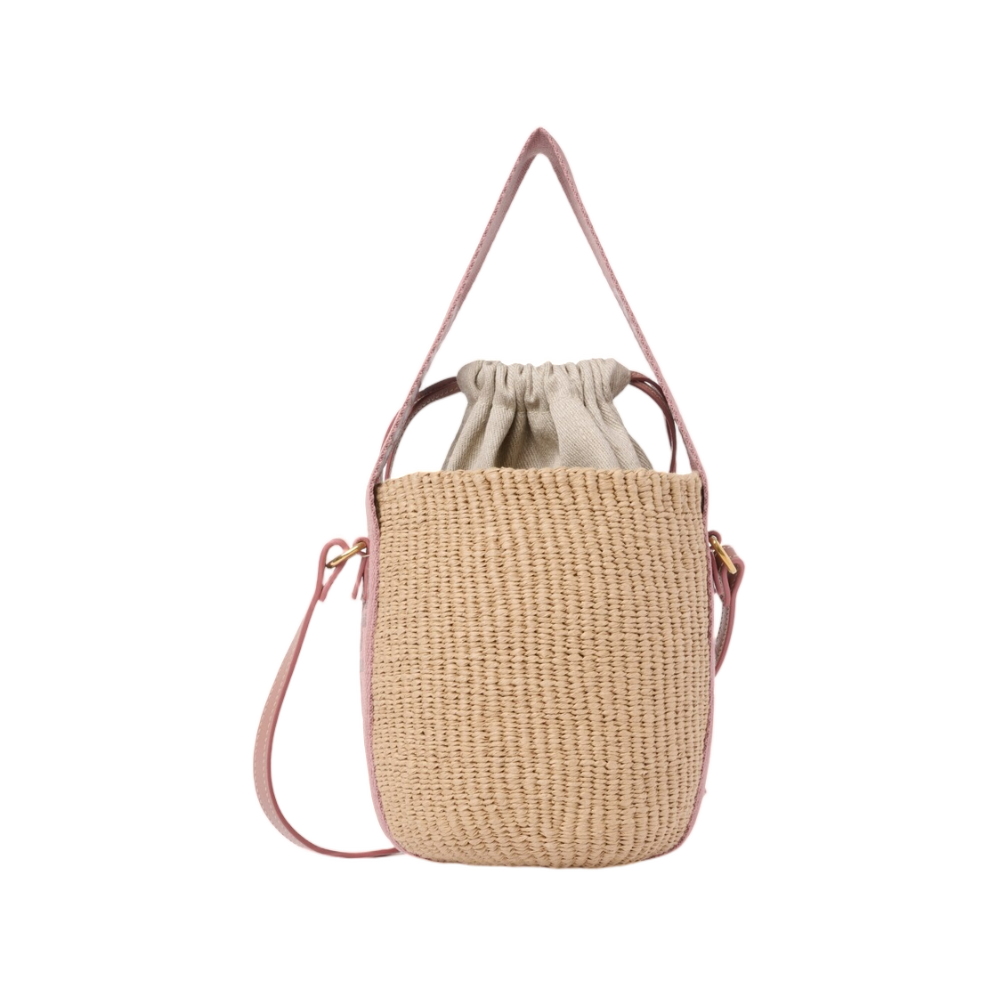 (W) 끌로에 스몰 우디 베스킷 내츄럴 파이버 누가((W) Chloe Small Woody Basket in Natural Fibers Nougat) - 2