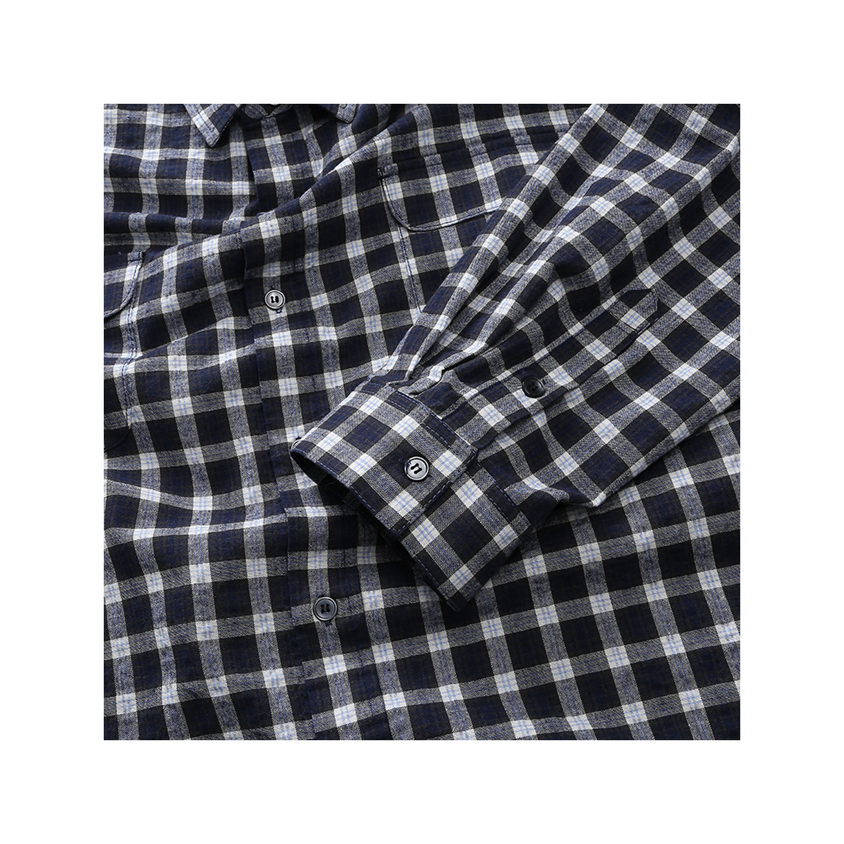 아웃도어서비스 서비스 플래드 셔츠 - 네이비(OS Service Plaid Shirt - Navy) - 5