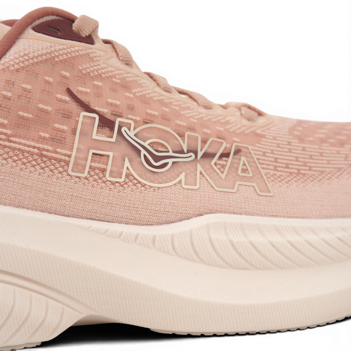(W) 호카 마하 6 로즈 라떼 블러쉬 - 와이드((W) Hoka Mach 6 Rose Latte Blush - Wide) - 8