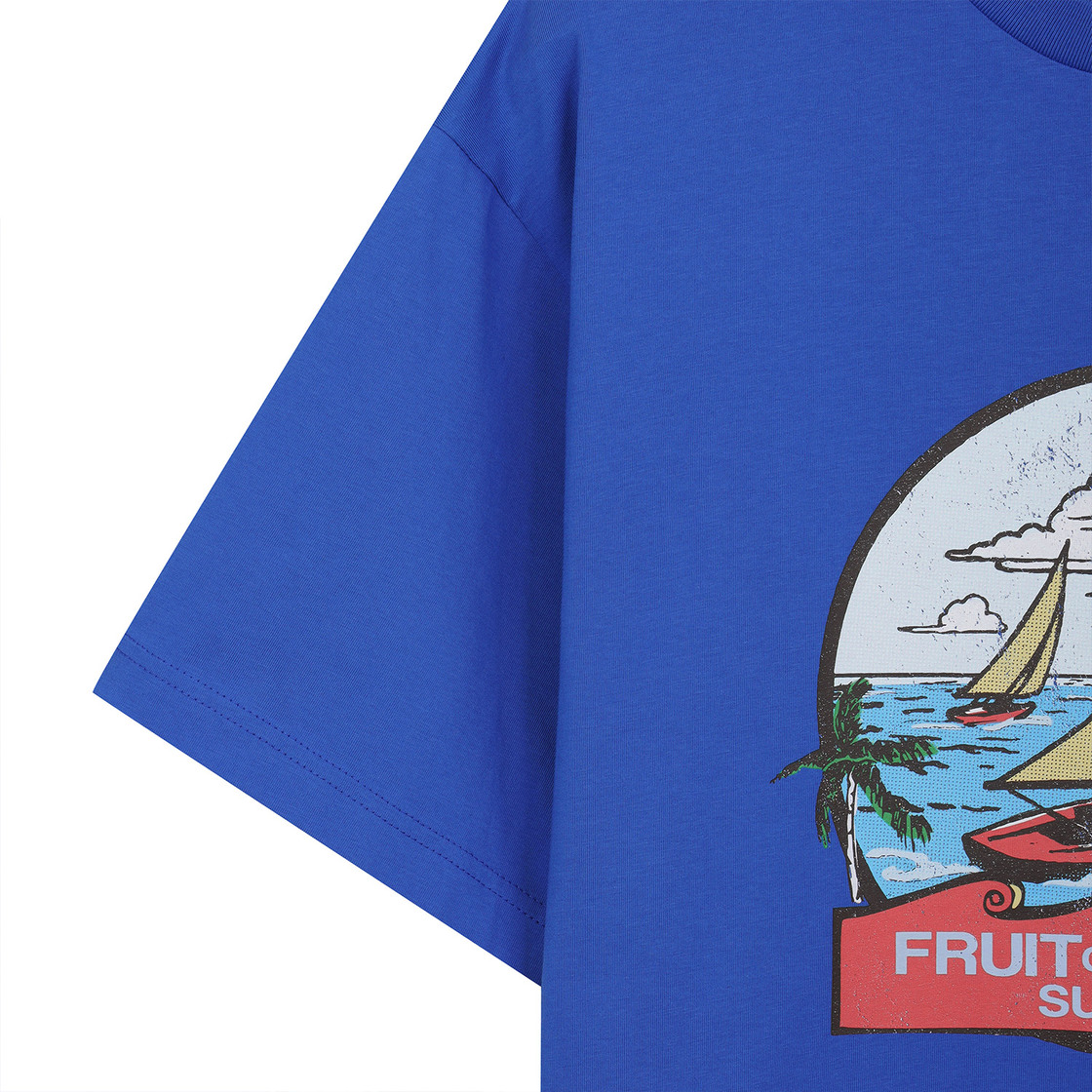 프룻오브더룸 플로리다 썸머 반팔티셔츠 블루(fruitoftheloom Florida Summer Banpal T-shirts BLUE) - 4