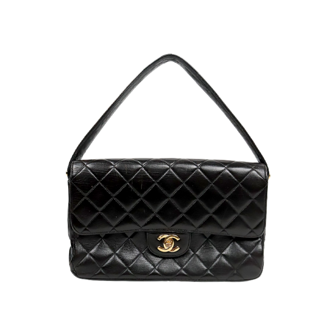 ITFEREUSJ8WF Chanel Black Quilted Reversible Shoulder Bag