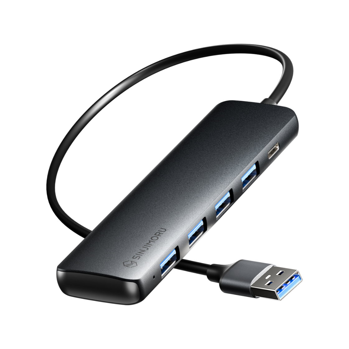 신지모루 4in1 4포트 멀티허브 PD USB3.0 C타입 5Gbps 고속전송 노트북 USB허브(SINJIMORU 4-in-1 4-Port Multi-Hub PD USB 3.0 Type-C 5Gbps High-Speed Transfer Laptop USB Hub)