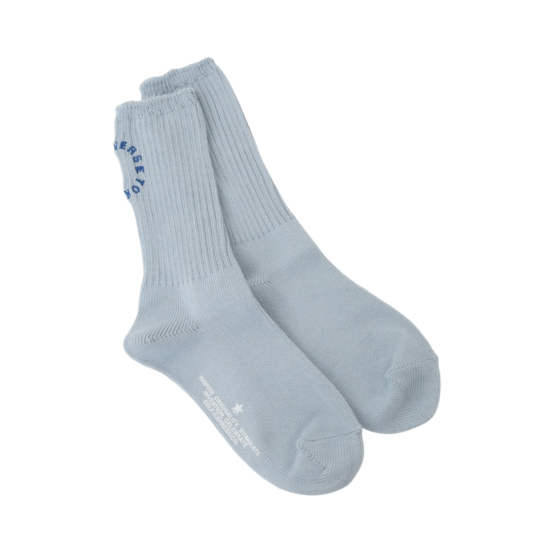 A2866PSC201 Converse Tokyo Circle Logo Rib Socks Blue