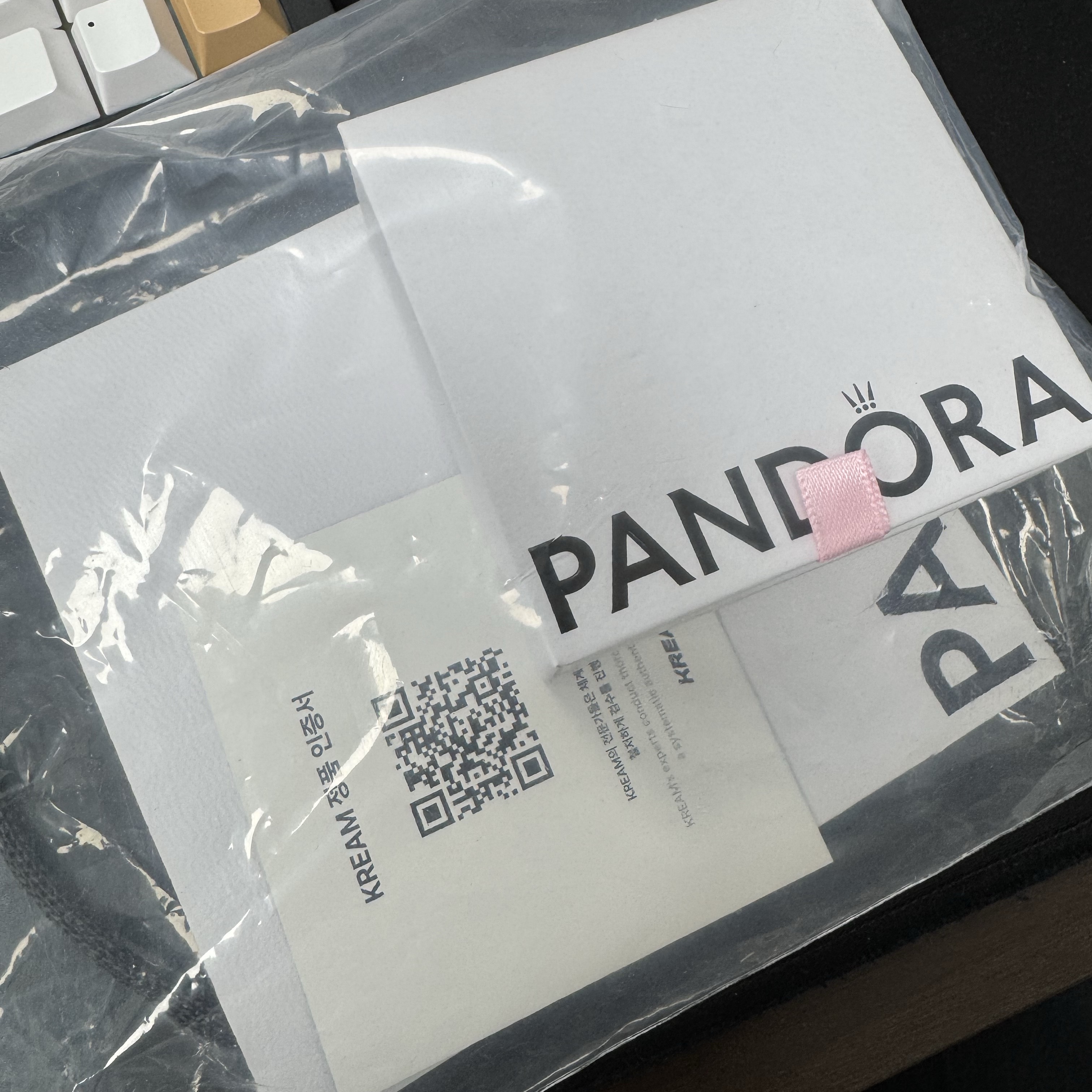 (W) Pandora ME Link Chain Bracelet Sterling Silver Clear 착용 스타일 - 2