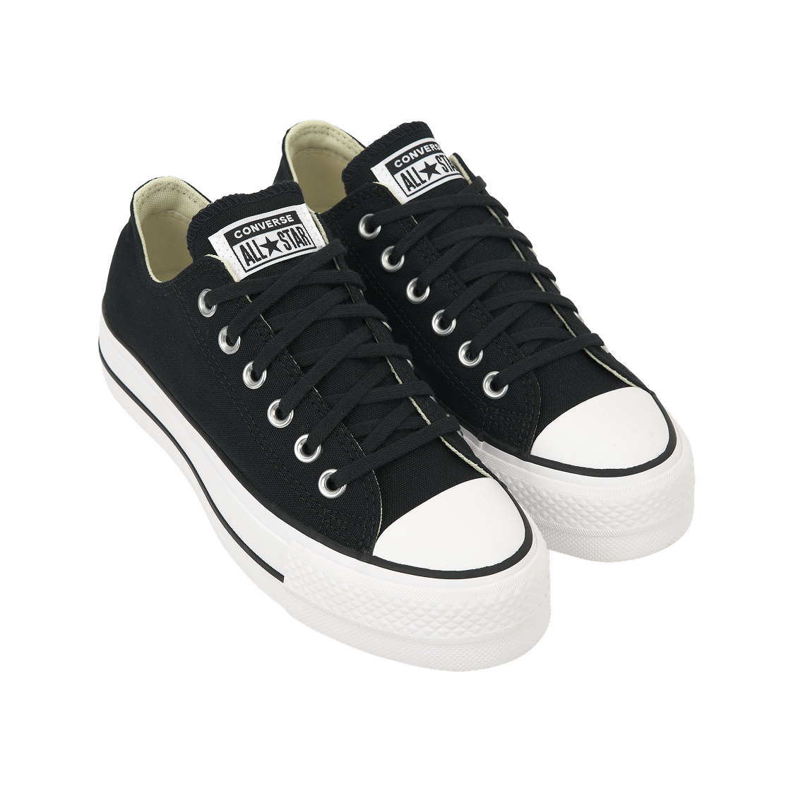 (W) 컨버스 척 테일러 올스타 리프트 로우 블랙((W) Converse Chuck Taylor All Star Lift Ox Black) - 4