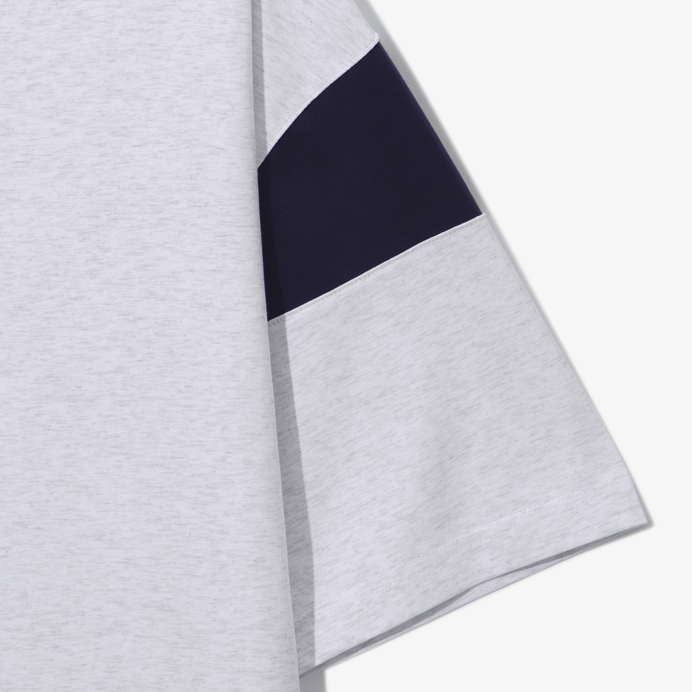 [6% 적립] 휠라 Coldwave+ 트랙 어깨배색 반팔티 화이트멜란지([6% 적립] FILA Coldwave+ Track Color Block T-Shirt White Melange) - 5