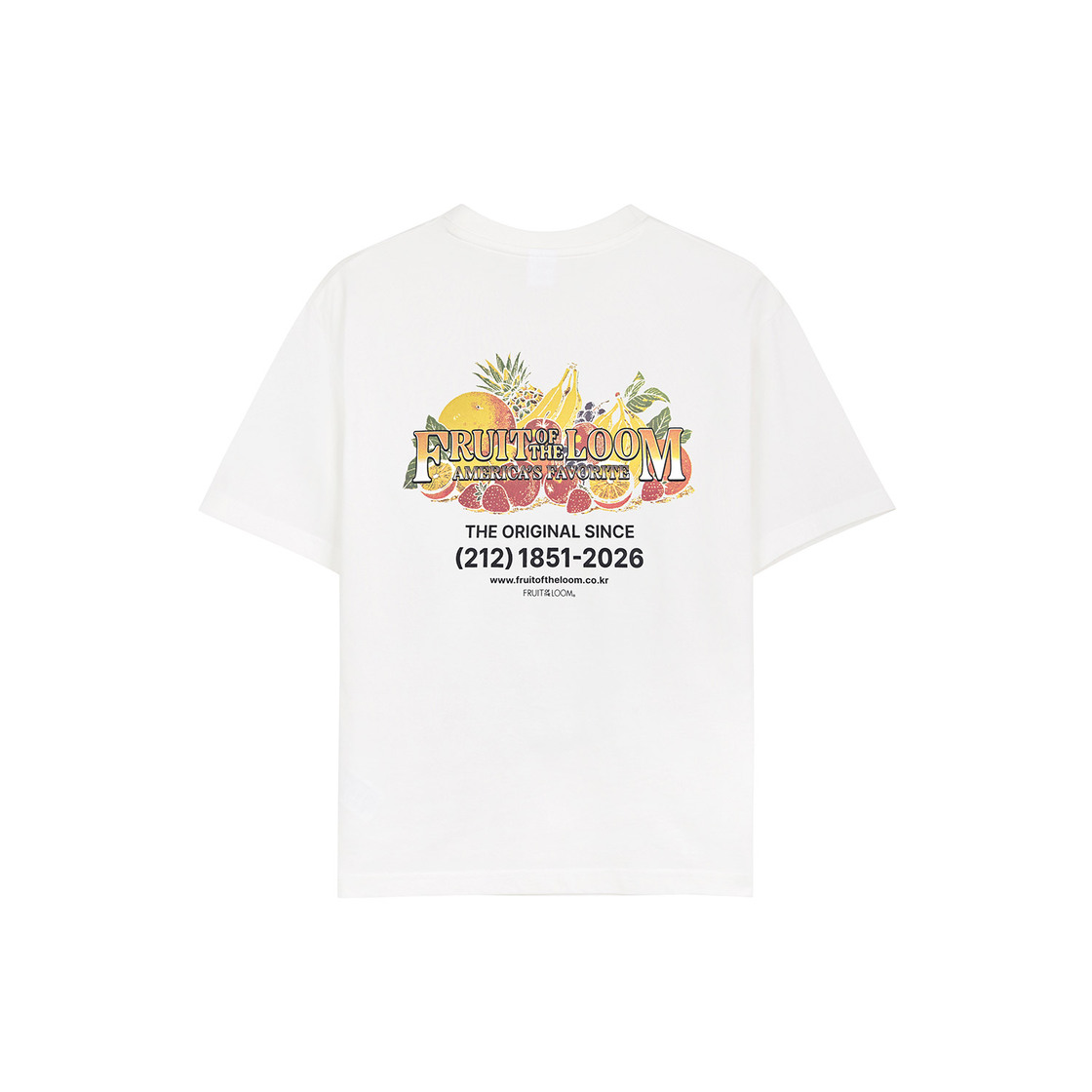 프룻오브더룸 프룻 오리지널 반팔티셔츠 화이트(fruitoftheloom Fruit Original Banpal T-shirts WHITE) - 2