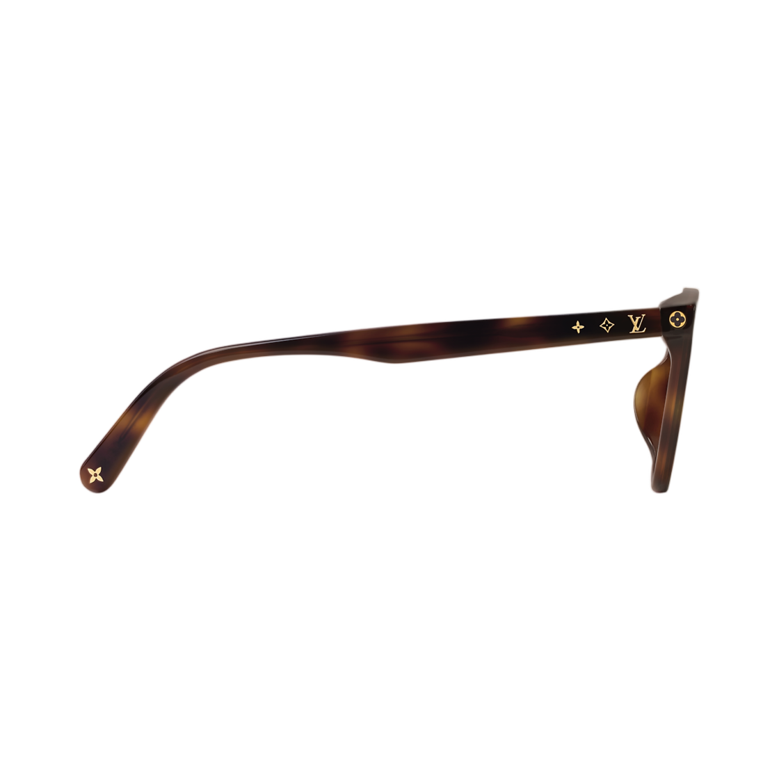 (W) 루이비통 마이 모노그램 페임 렉탱글 선글라스 톨토이즈 옐로우((W) Louis Vuitton My Monogram Fame Rectangle Sunglasses Tortoise Yellow) - 2
