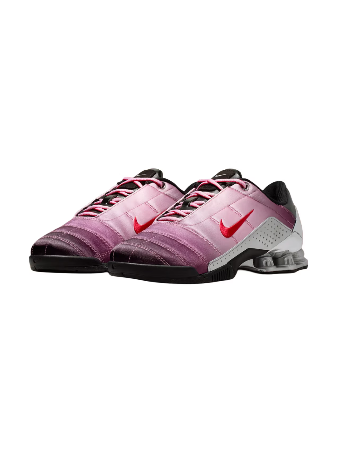 (W) Nike x Forget-me-nots Total 90 Shox Magia Shy Pink and University Red 착용 스타일 - 4