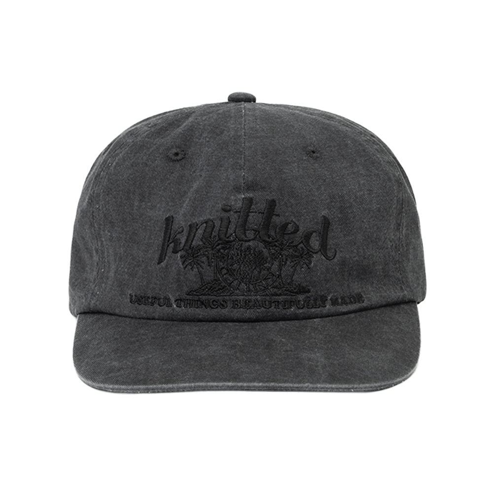 니티드 팜트리 로고 자수 볼캡 차콜(Knitted Palmtree Logo Ballcap Charcoal)