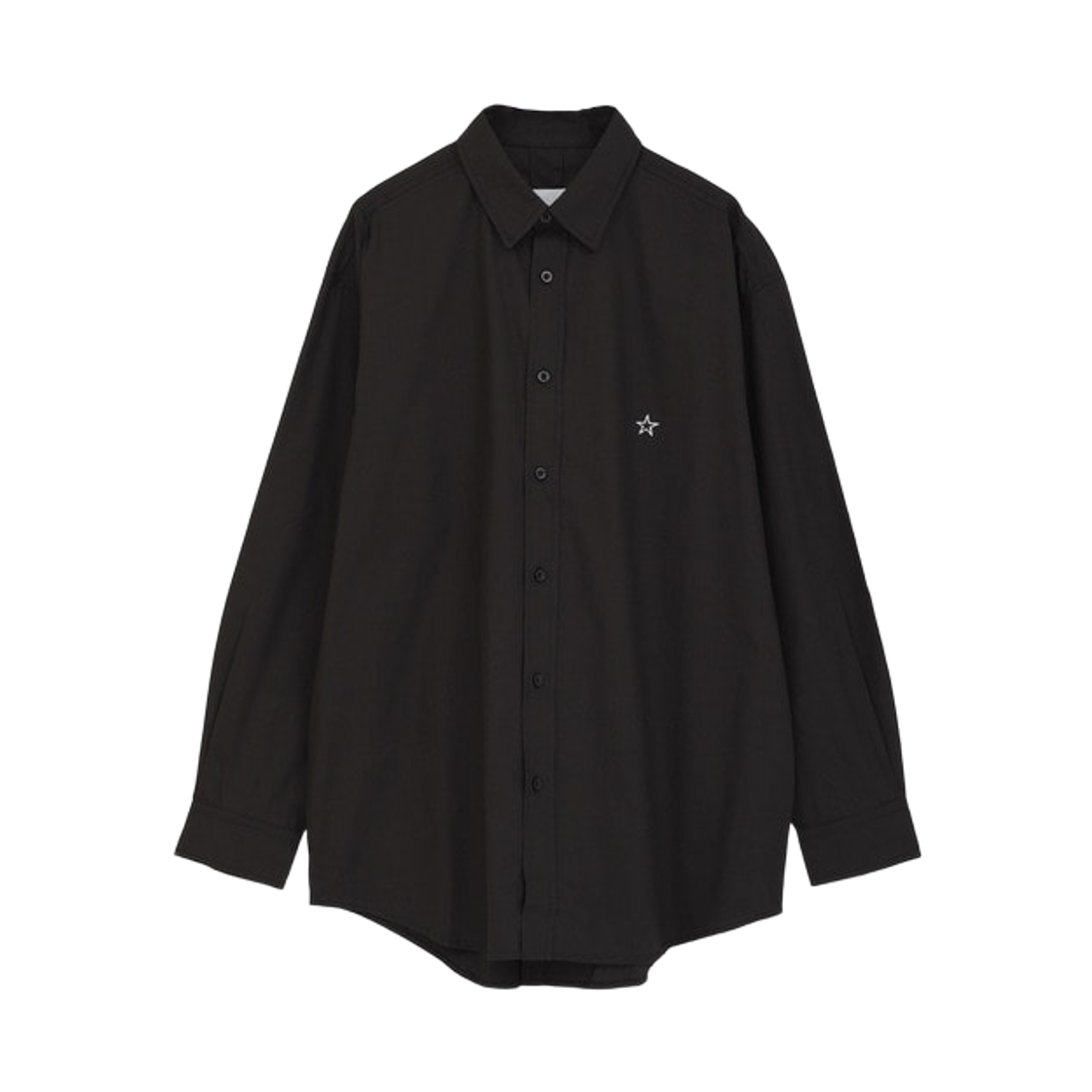 A2861FB341 Converse Tokyo Star One Point Oversized Shirt Black