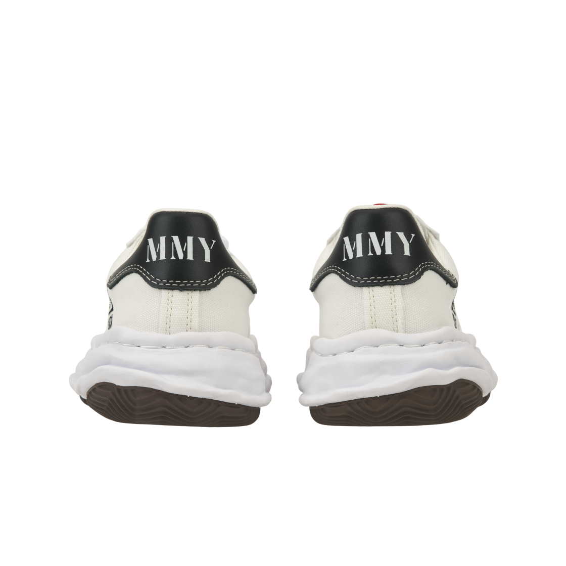 메종 미하라 야스히로 블레이키 OG 솔 캔버스 로우탑 스니커즈 화이트(Maison Mihara Yasuhiro Blakey OG Sole Canvas Low-top Sneakers White) - 6