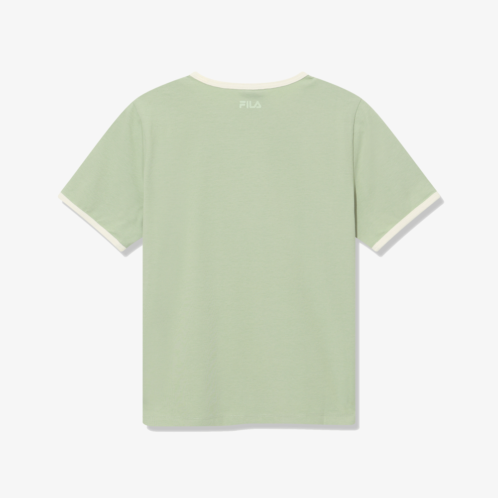 [6% 적립] 휠라 Coldwave+ 링거 변형로고 반팔티 올리브([6% 적립] FILA Coldwave+ Ringer Logo T-Shirt Olive) - 2