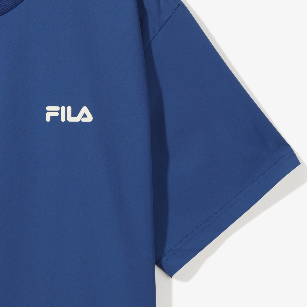 [6% 적립] 휠라 에센셜 우븐 반팔티 블루([6% 적립] FILA Essential Woven T-Shirt Blue) - 4