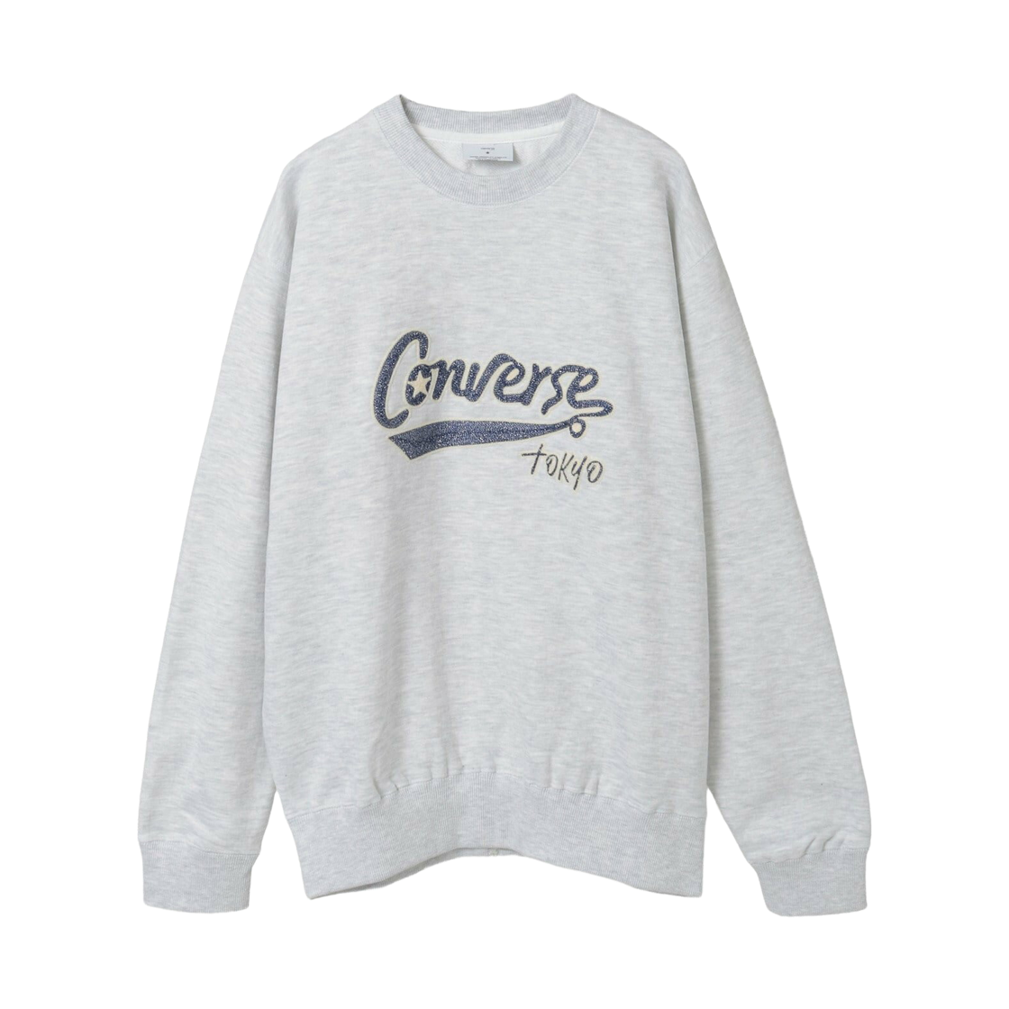 A2861UTS157 Converse Tokyo Glitter Logo Sweat Gray