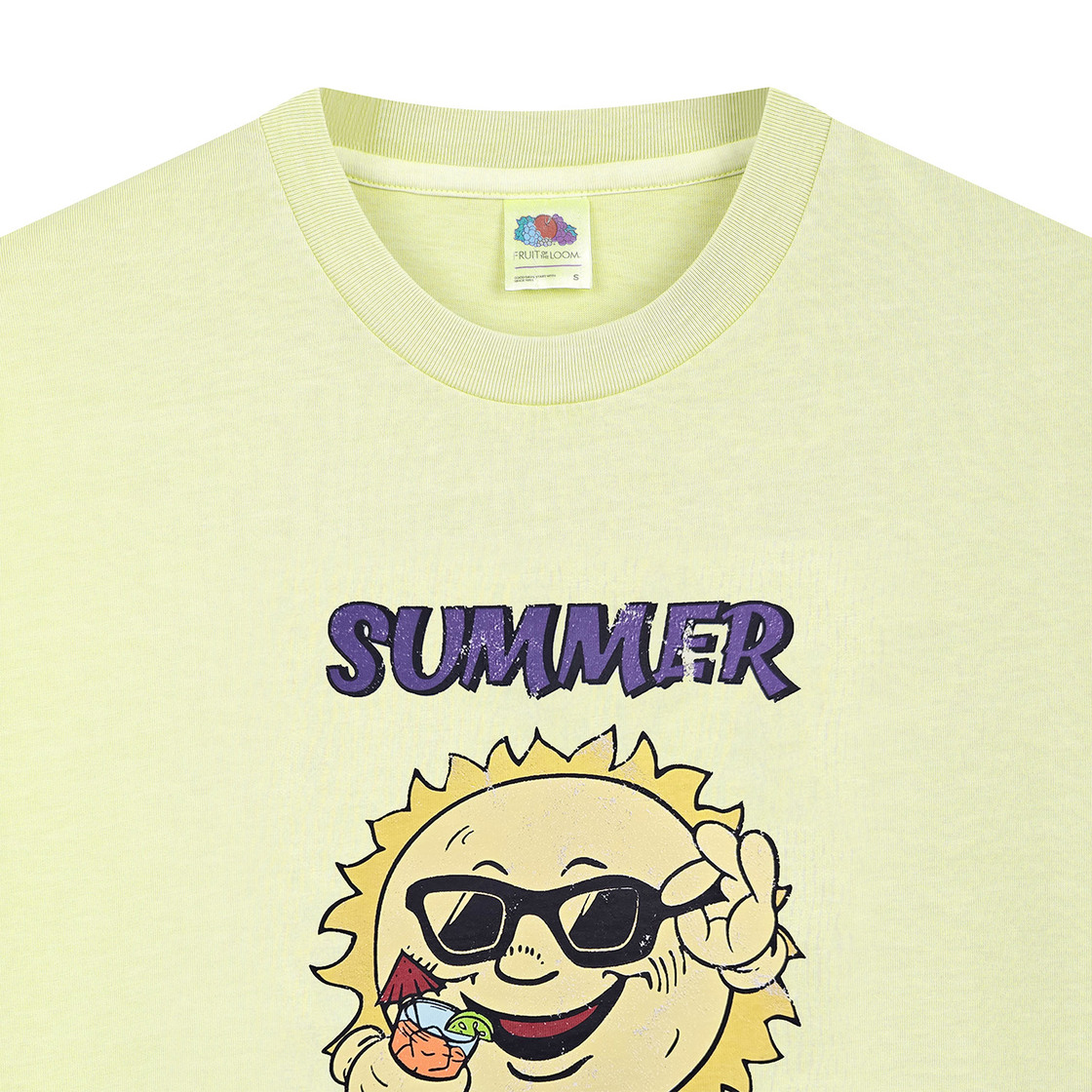 프룻오브더룸 피그먼트 프루티 피크닉 반팔티셔츠 라임(fruitoftheloom Pigment Fruity Picnic Banpal T-shirts LIME) - 3