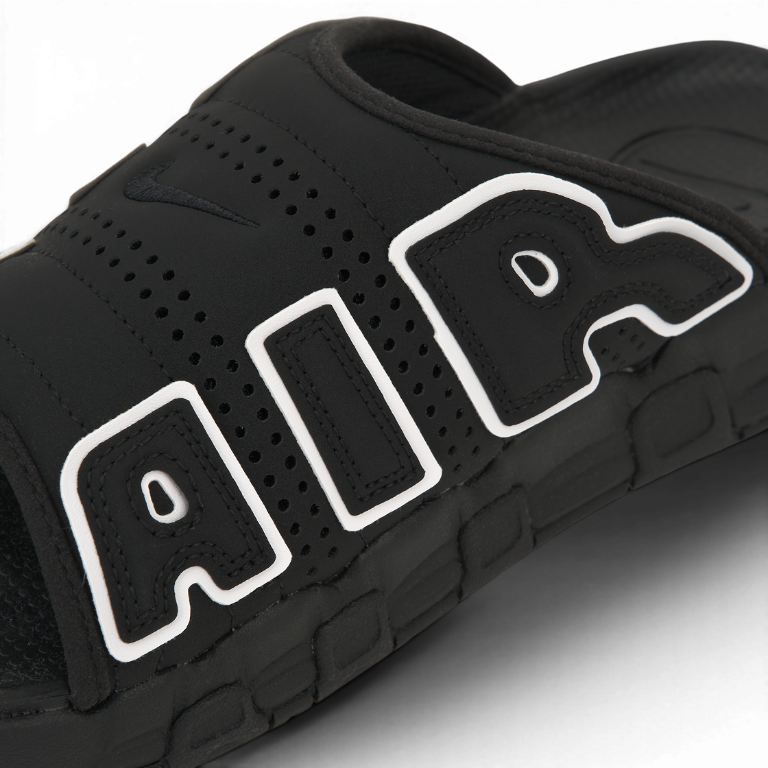 나이키 에어 모어 업템포 슬라이드 블랙 화이트(Nike Air More Uptempo Slide Black White) - 7