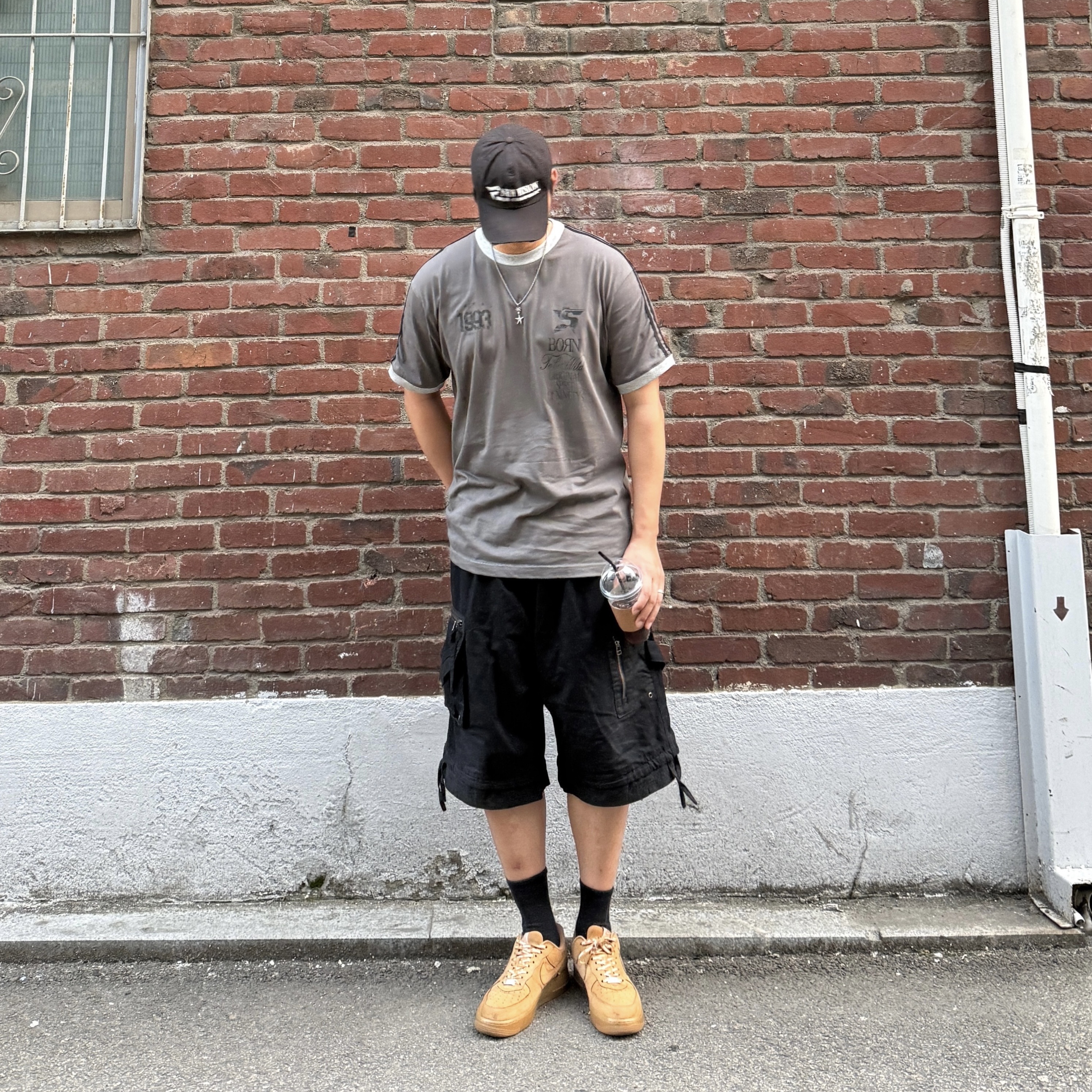 Nike x Supreme Air Force 1 Low Flax 착용 스타일