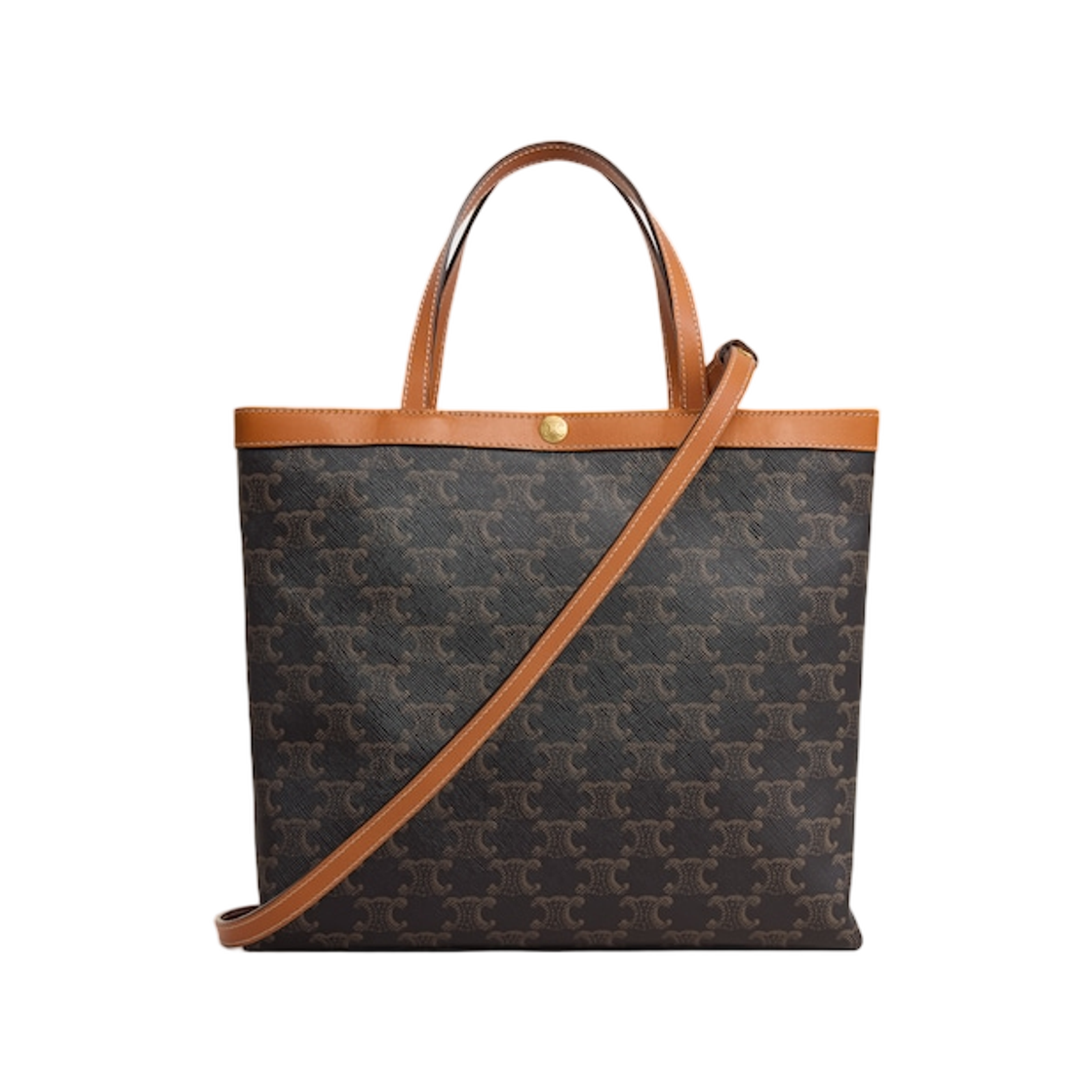 셀린느 스몰 스퀘어 카바스 트리옹프 캔버스 미엘(Celine Small Square Cabas in Triomphe Canvas Miel) - 2
