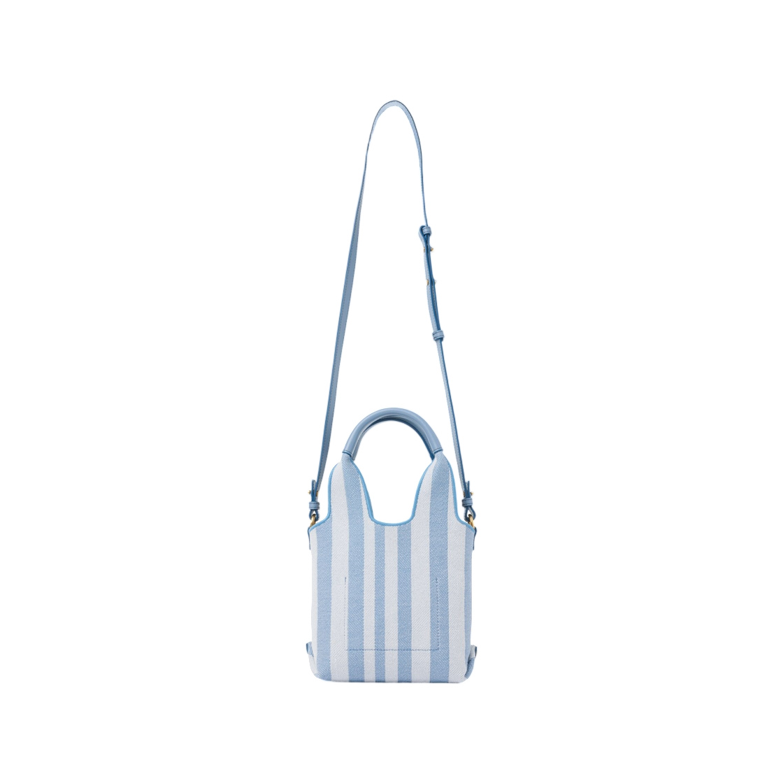 끌로에 미니 끌로에 스트라이피 토트백 자카드 서핑 블루(Chloe Mini Chloe Stripy Tote Bag in Jacquard Surfing Blue) - 2