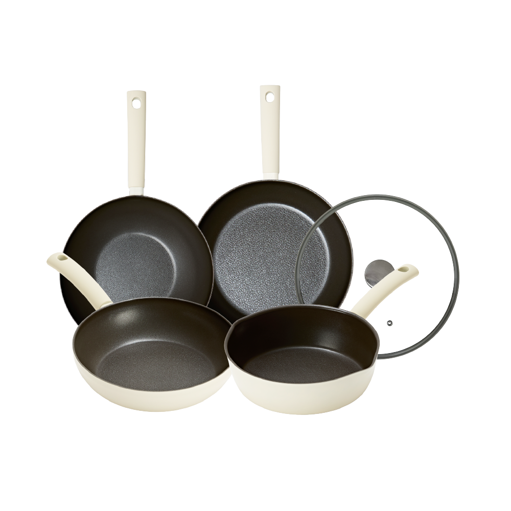 실바트 순수 IH 인덕션 프라이팬 세트 5종, 신혼부부 코팅팬세트(Silvat Soonsoo IH Induction set of 5 (28 pan + 28 wok + 24 multi + 24 deep pan + 28 glass lid))