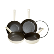 Silvat Soonsoo IH Induction set of 5 (28 pan + 28 wok + 24 multi + 24 deep pan + 28 glass lid)