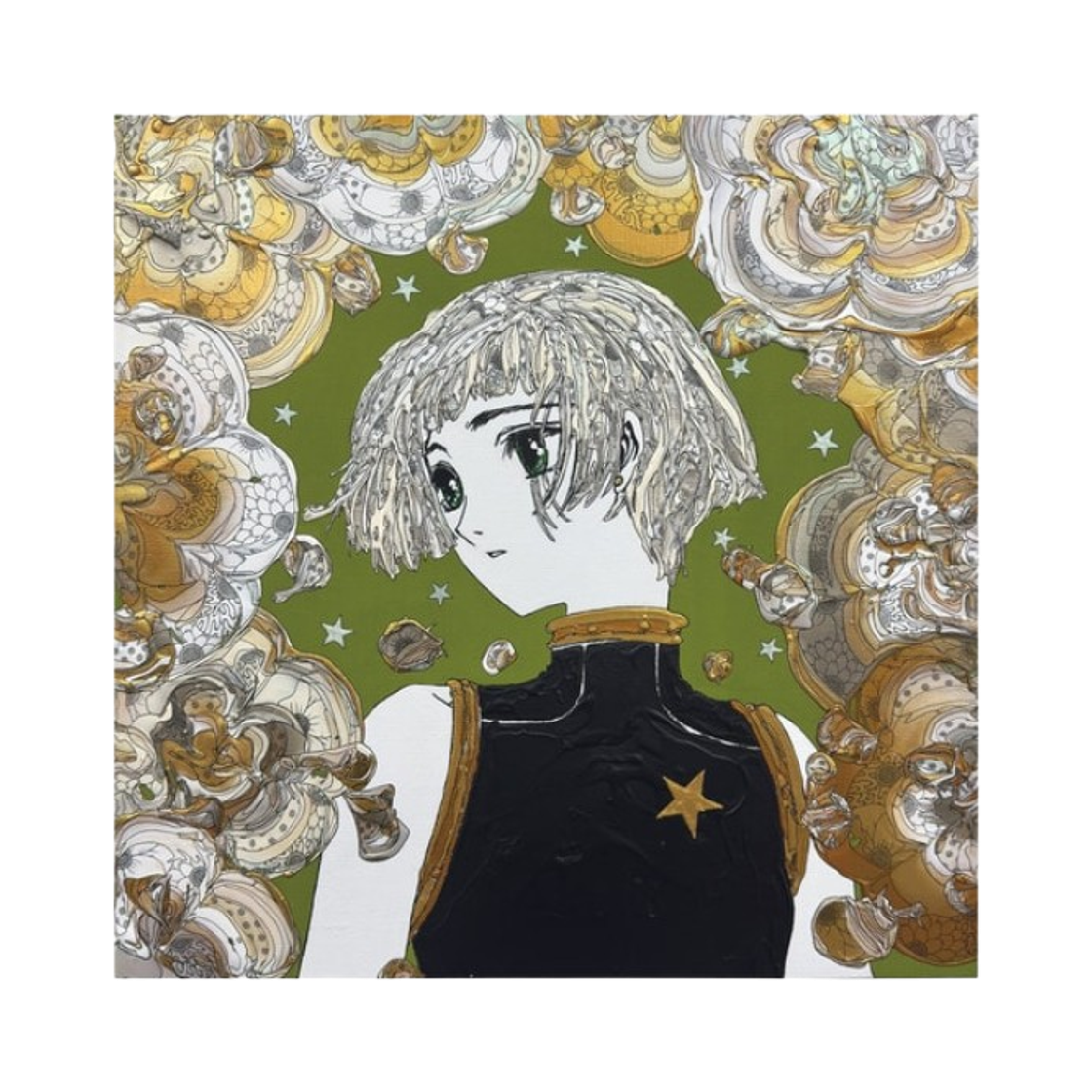 컨버스 도쿄 x 클램프 x 오쿠다 유타 그래픽 포스터 클로버 E(Converse Tokyo x Clamp x Yuta Okuda Graphic Poster Clover E) - 1