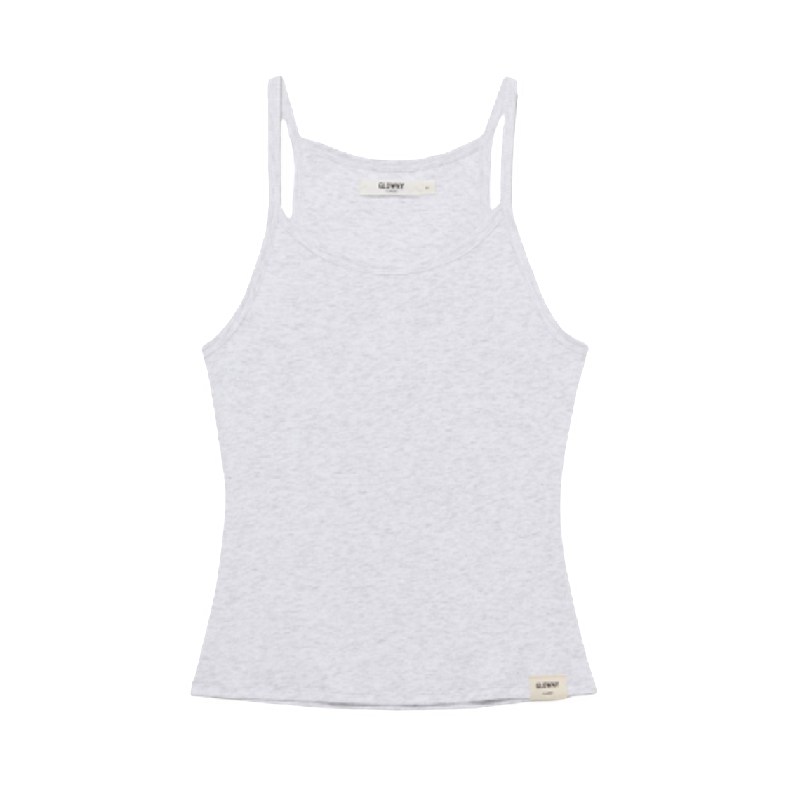 (W) 글로니 G 파인 스트랩 캐미솔 멜란지 그레이((W) Glowny G Fine Strap Camisole Melange Gray)
