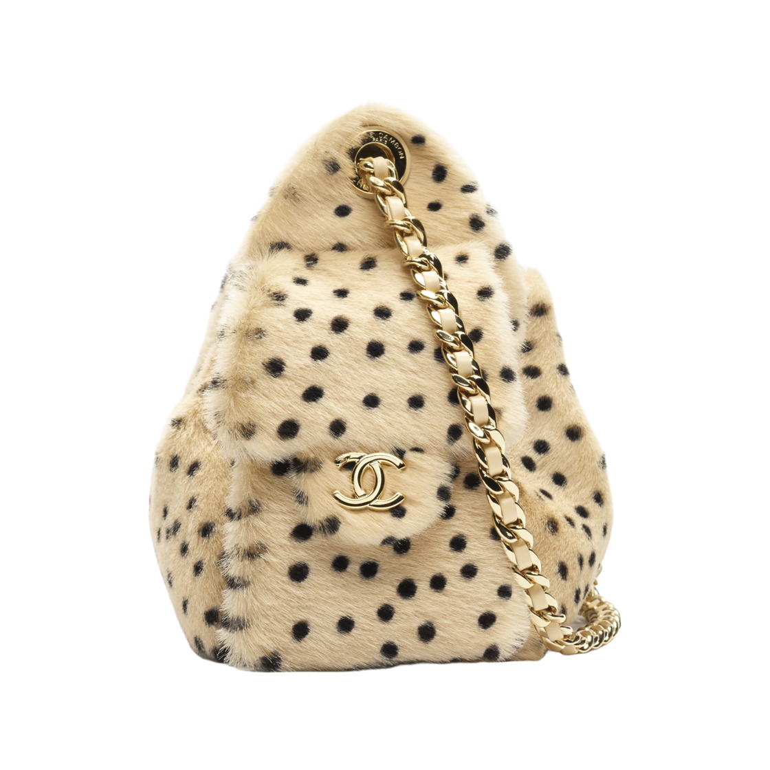 샤넬 25 미니 핸드백 램스킨 & 골드 메탈 라이트 베이지 블랙(Chanel 25 Mini Handbag Lambskin & Gold Light Beige Black) - 3