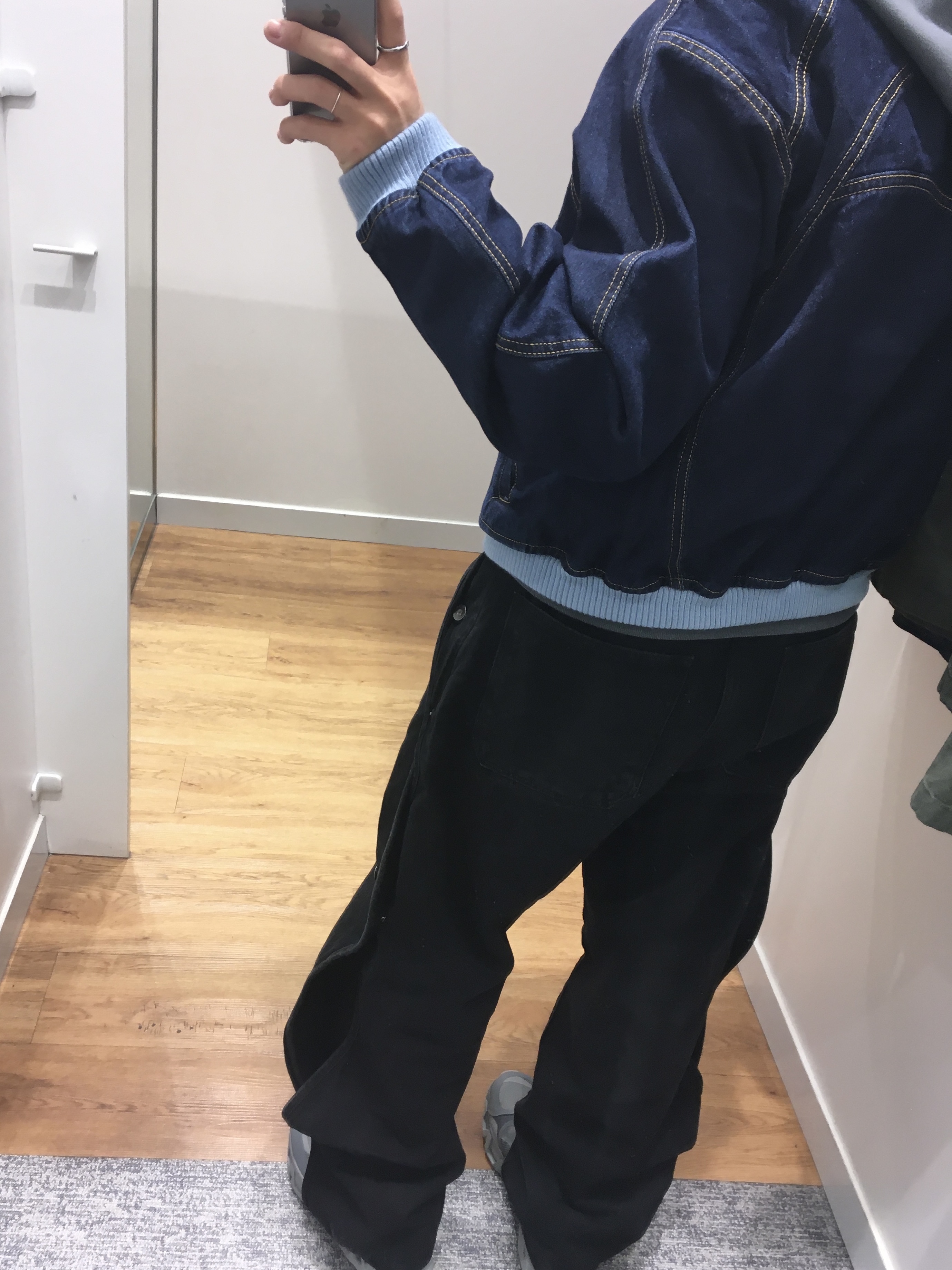 Sansan Gear Cotton Wave Pants Black, On Running x Post Archive Faction (Paf) Cloudmonster Hyper Phantom Apollo 착용 스타일 - 1