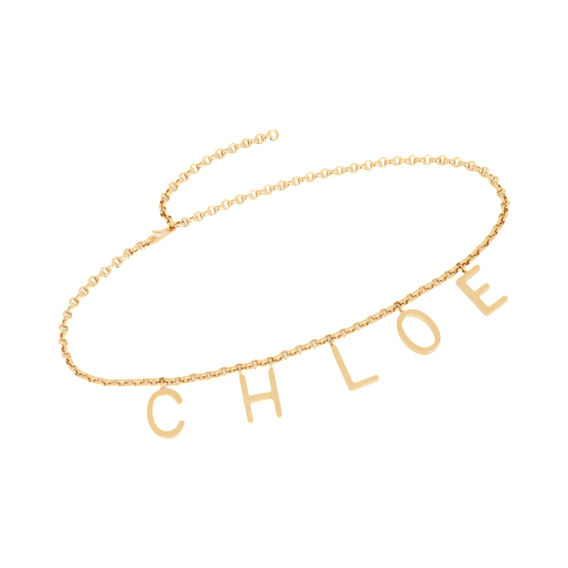 CH25ABJ41CB79DC (W) Chloe The Chloe Letters Jewelry Belt Vintage Gold