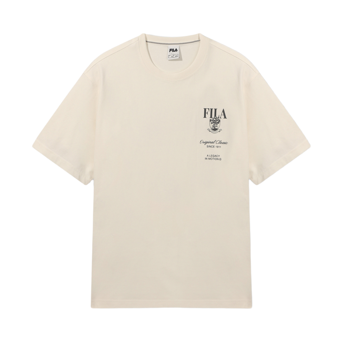 [6% 적립] 휠라 Coldwave+ 삼단로고 반팔티 아이보리([6% 적립] FILA Coldwave+ Triple Logo T-Shirt Ivory) - 1