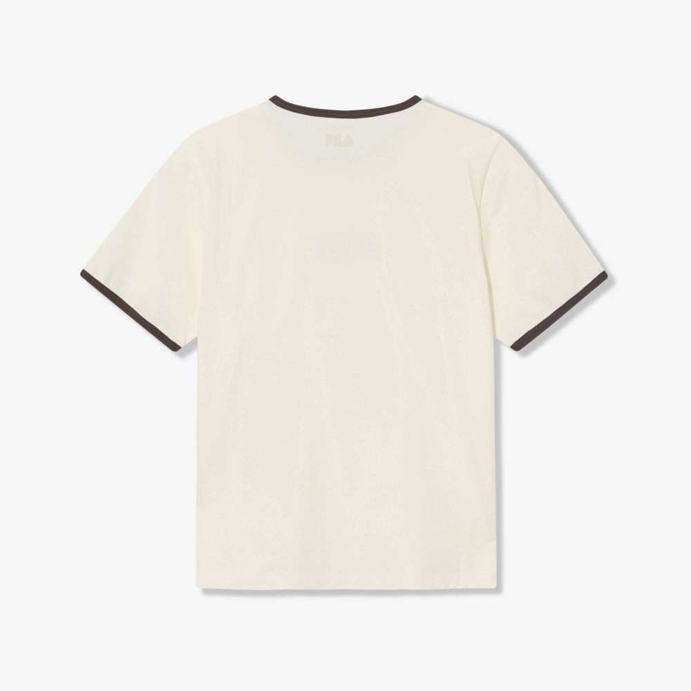 [6% 적립] 휠라 Coldwave+ 링거 변형로고 반팔티 아이보리([6% 적립] FILA Coldwave+ Ringer Logo T-Shirt Ivory) - 2