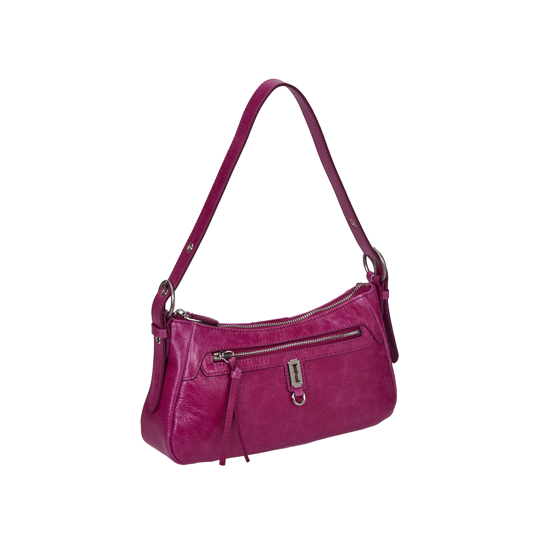 분크 토크 캐빈 크루 빈티지 레더 숄더 스몰 푸시아 핑크(vunque Toque Cabin Crew Vintage Leather Shoulder S Fuchsia Pink)
