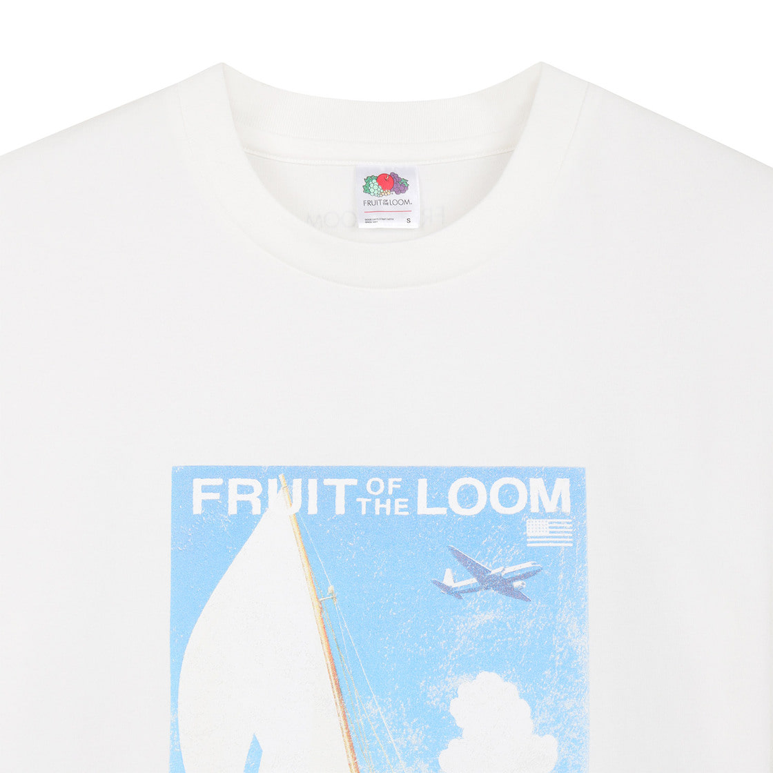 프룻오브더룸 세일링 빈티지 반팔티셔츠 화이트(fruitoftheloom Sailing Vintage Banpal T-shirts WHITE) - 3