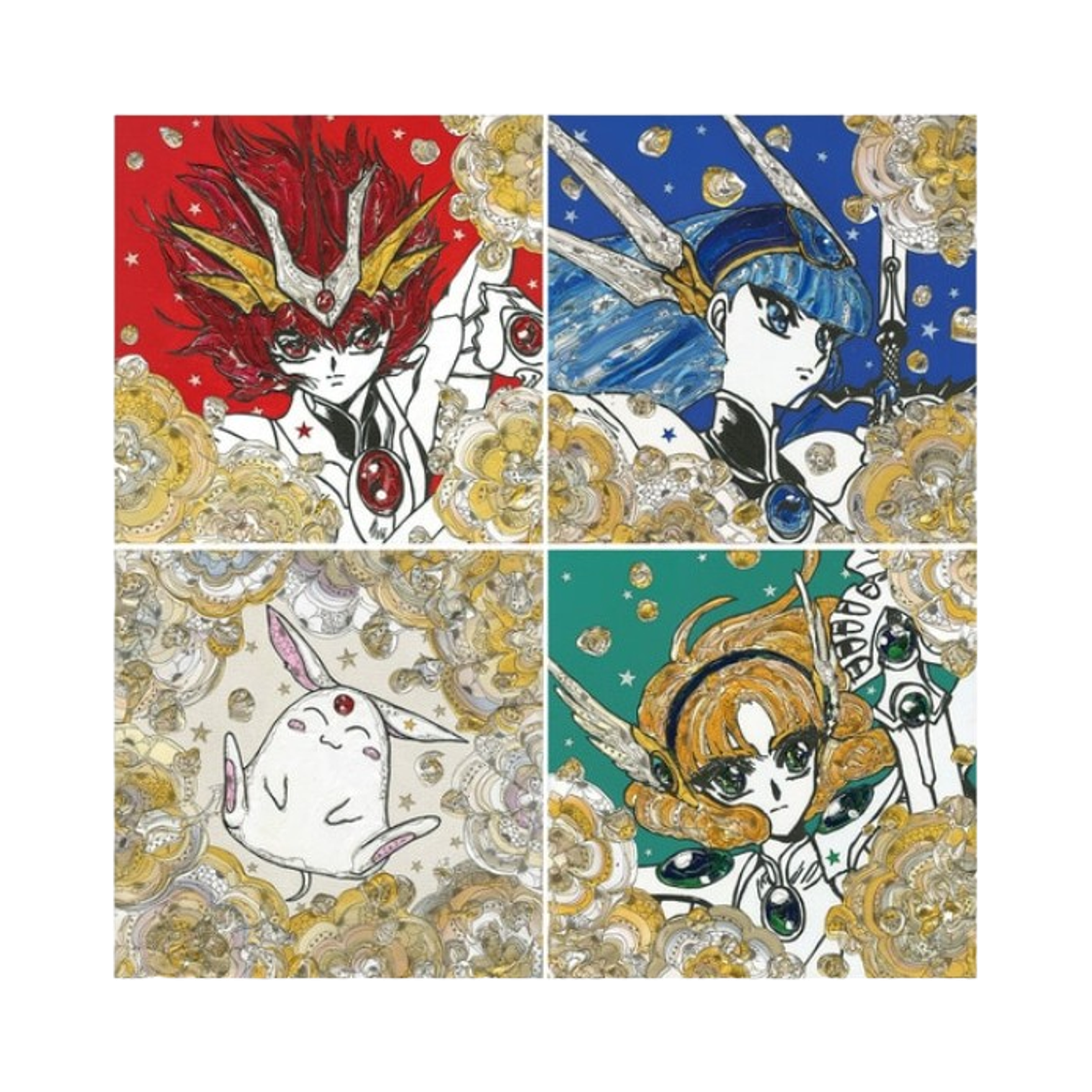 컨버스 도쿄 x 클램프 x 오쿠다 유타 그래픽 포스터 매직 나이트 레이어스 D(Converse Tokyo x Clamp x Yuta Okuda Graphic Poster Magic Knight Rayearth D)