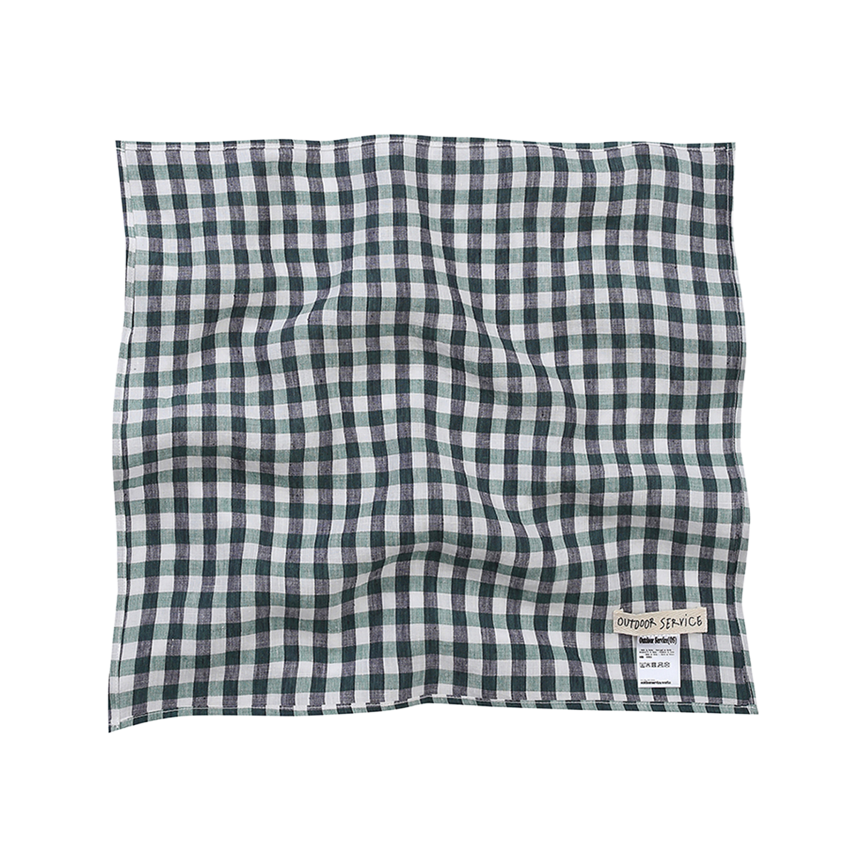 아웃도어서비스 린넨 서비스 타월 - 그린/블랙 깅엄(OS Linen Service Towel - Green/Black Gingham) - 2