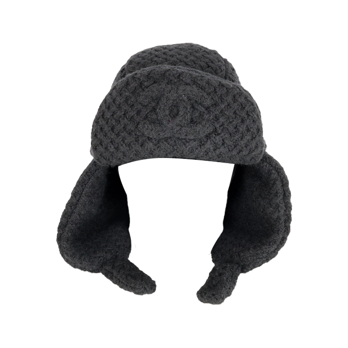 샤넬 CC 로고 트래퍼 햇 블랙 AAB464(Chanel CC Logo Trapper Hat Black AAB464) - 1