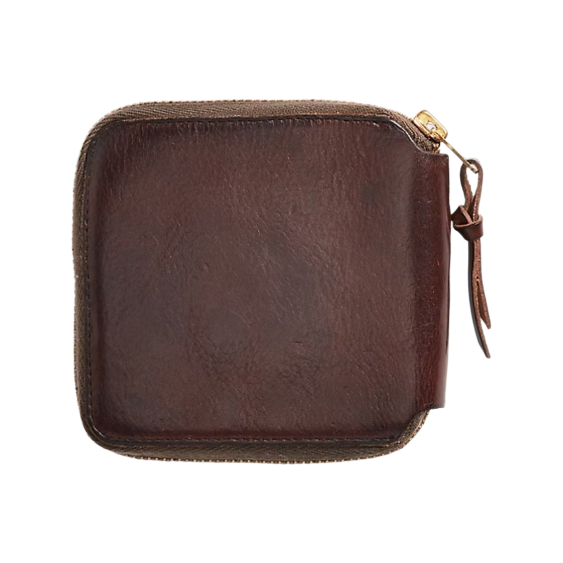 더블알엘 레더 집 월렛 다크 브라운(Double RL Leather Zip Wallet Dark Brown) - 2