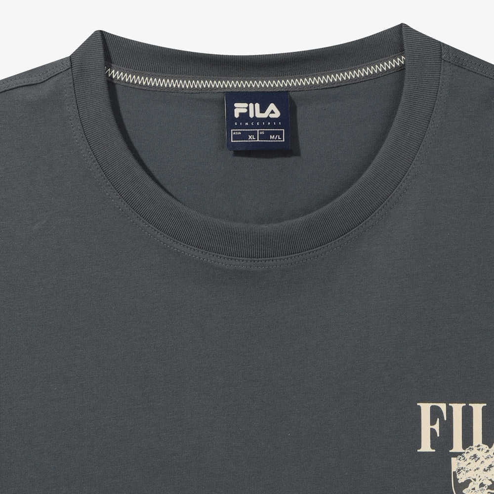 [6% 적립] 휠라 Coldwave+ 삼단로고 반팔티 다크그레이([6% 적립] FILA Coldwave+ Triple Logo T-Shirt Dark Gray) - 3