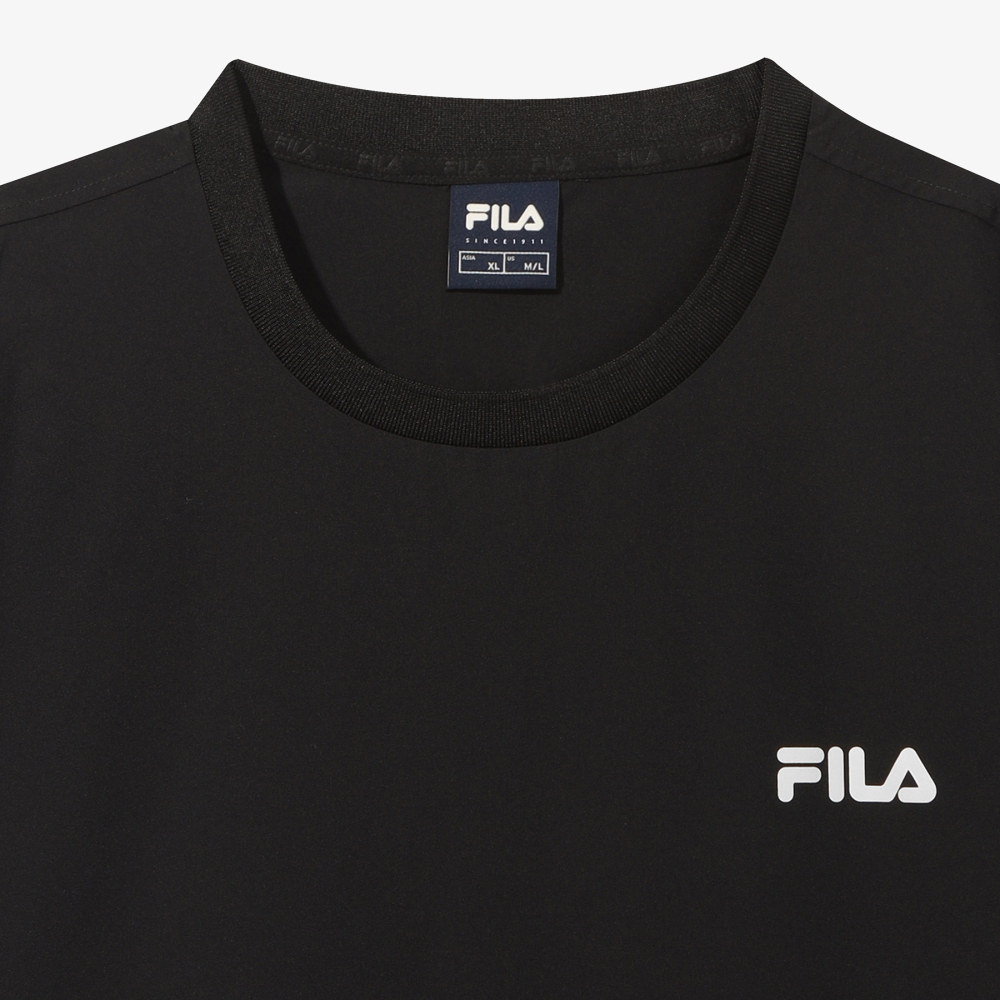 [6% 적립] 휠라 에센셜 우븐 반팔티 블랙([6% 적립] FILA Essential Woven T-Shirt Black) - 3