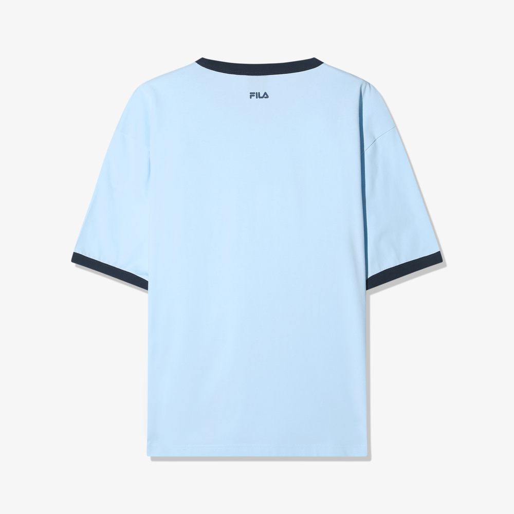 [6% 적립] 휠라 Coldwave+ 링거 그래픽 반팔티 라이트블루([6% 적립] FILA Coldwave+ Ringer Graphic T-Shirt Light Blue) - 3