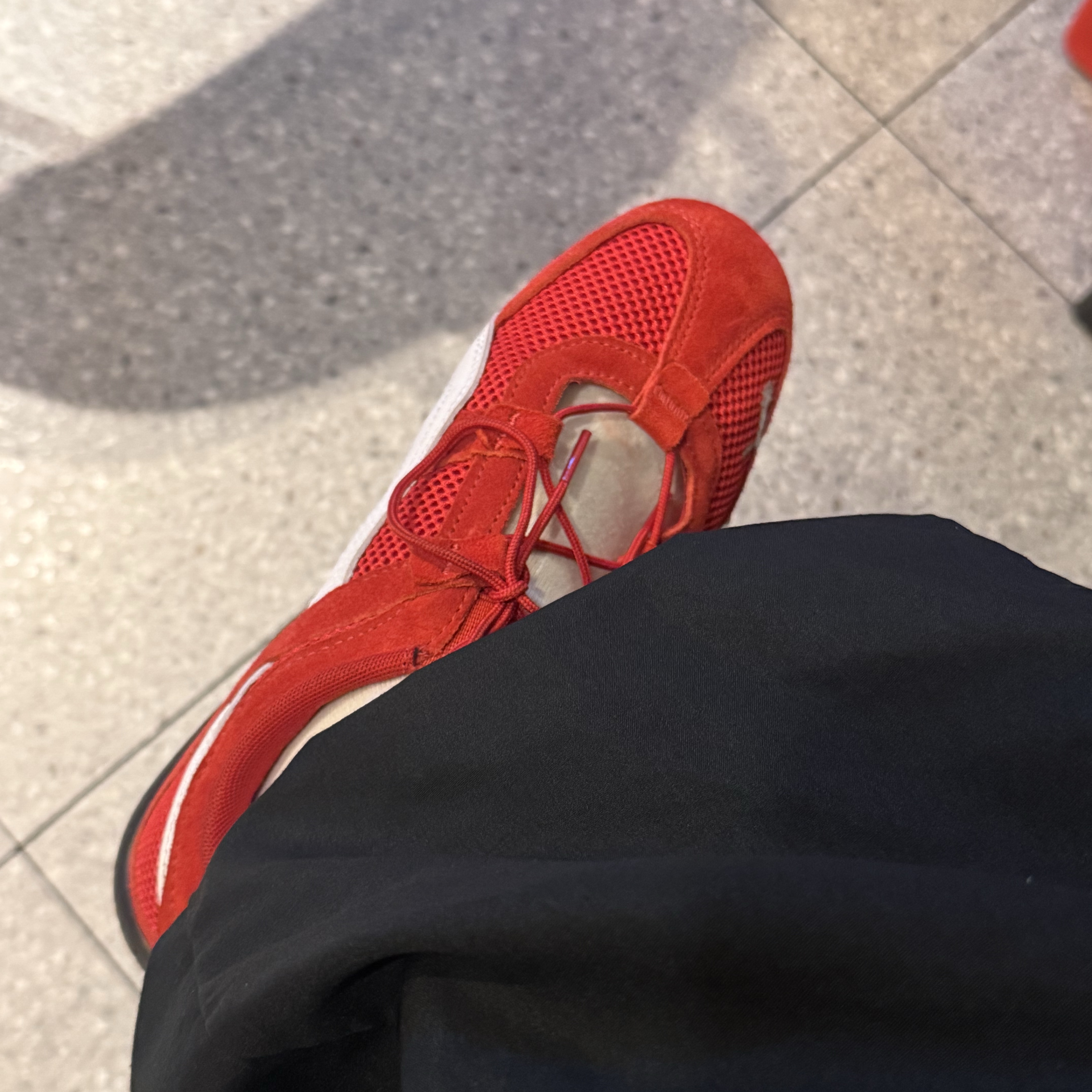 (W) Puma Speedcat Go For All Time Red Puma White 착용 스타일 - 2