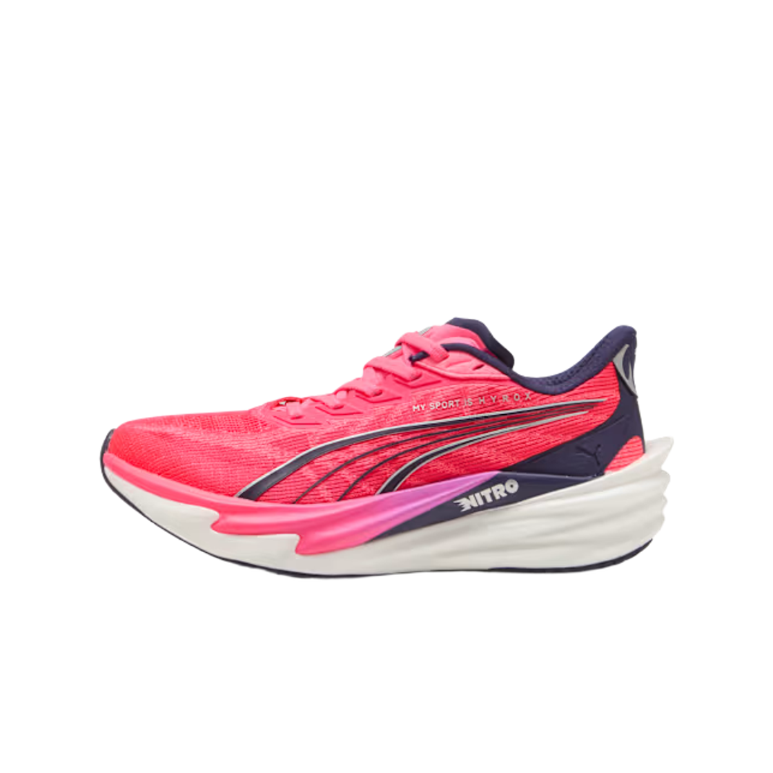 (W) 푸마 x 하이록스 디비에이트 나이트로 4 퓨어 핑크 푸마 화이트((W) Puma x Hyrox Deviate Nitro 4 Pure Pink Puma White) - 2