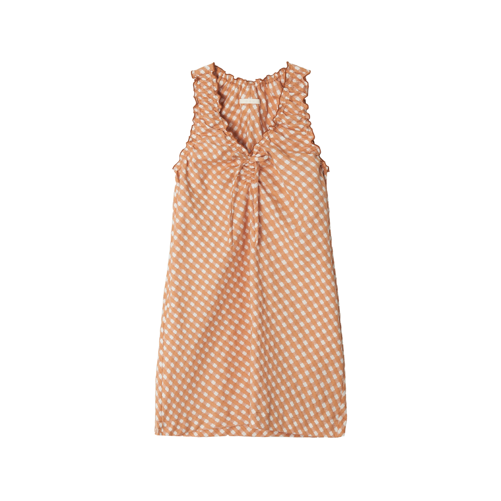 지비에이치 어패럴 오렌지 셔링 드레스 / 오렌지(GBH APPAREL Orange Shirring Dress / Orange) - 1