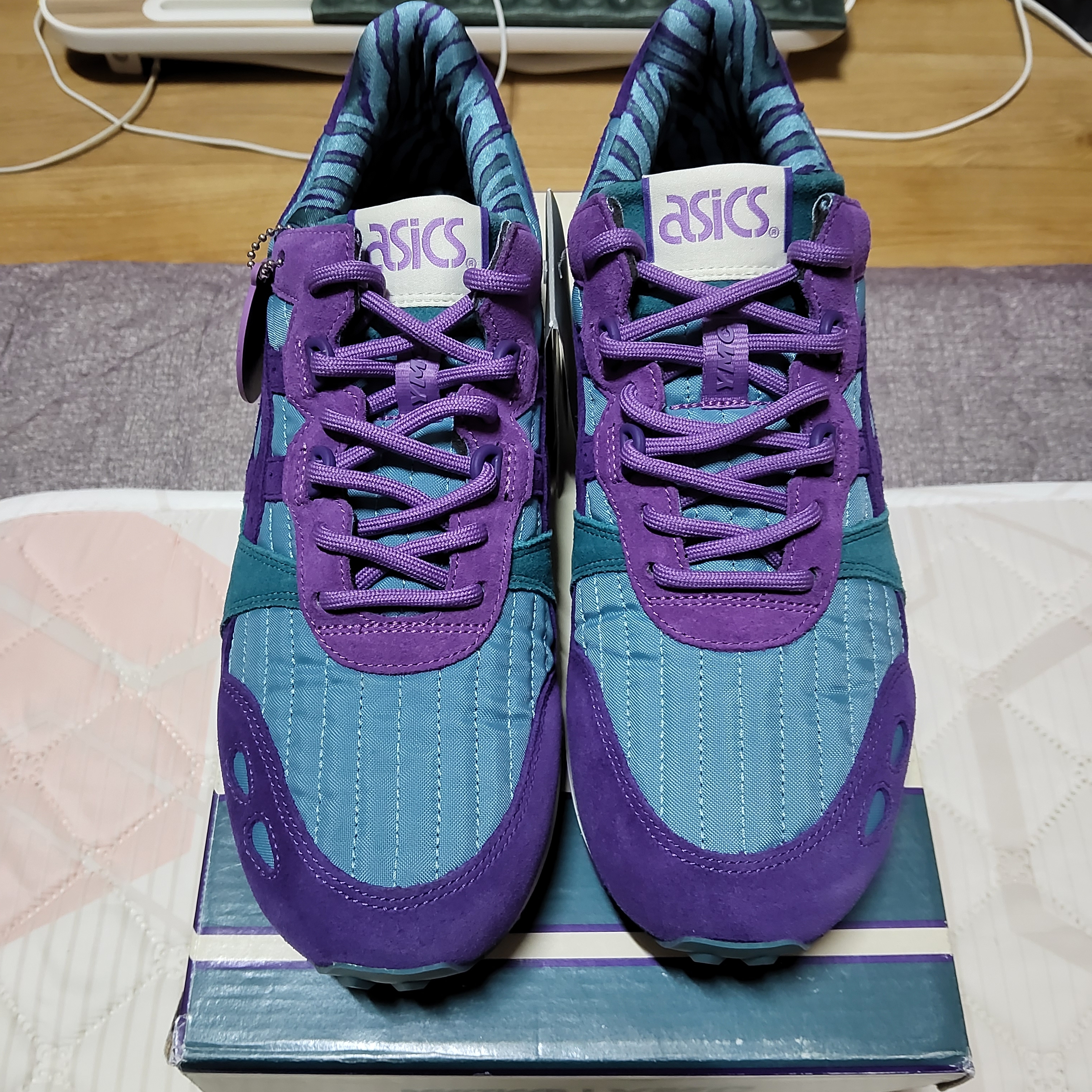 Asics x YMC Gel-Lyte XT Gris Blue 착용 스타일 - 2