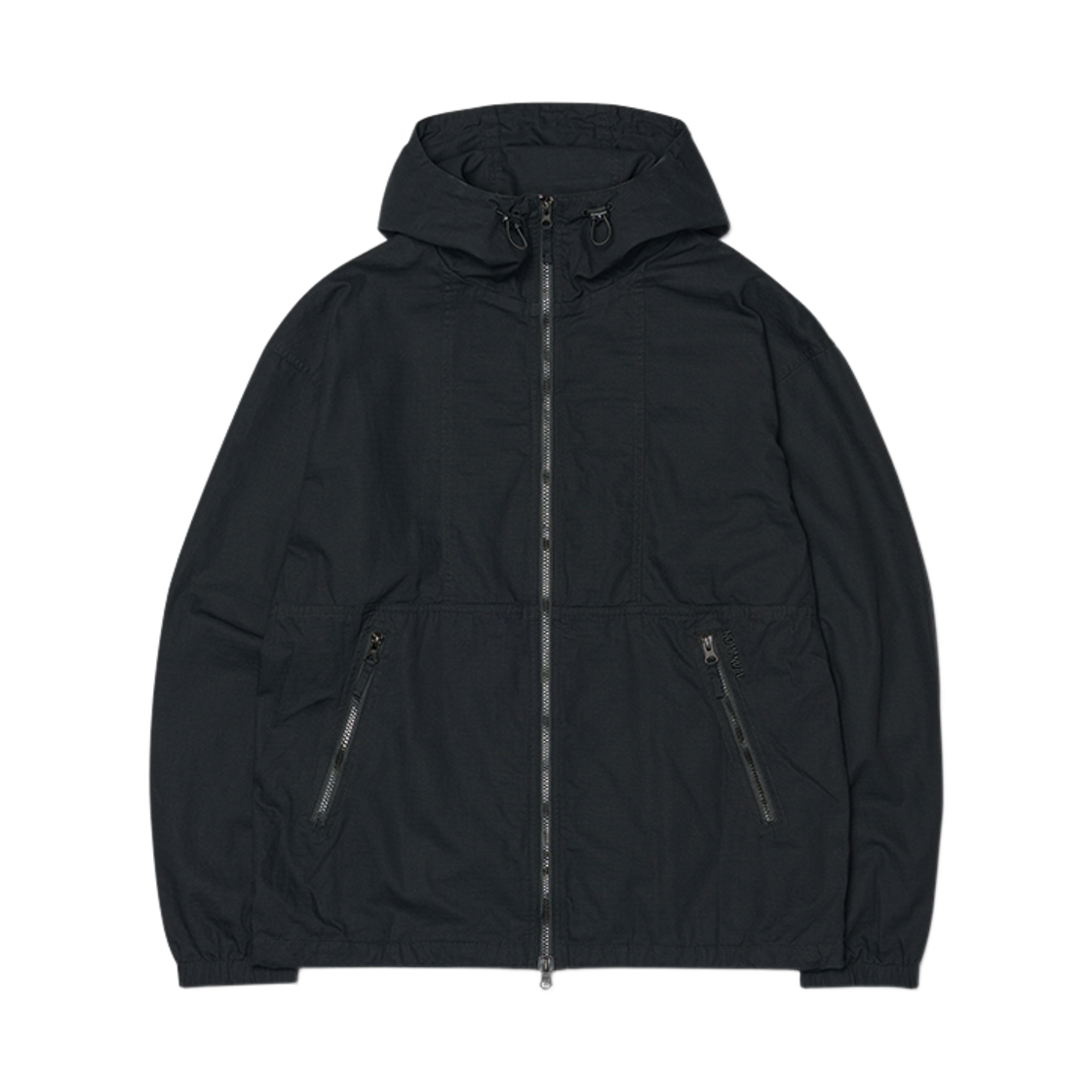 노매뉴얼 워시드 후디드 자켓 블랙(NOMANUAL Washed Hooded Jacket Black) - 1