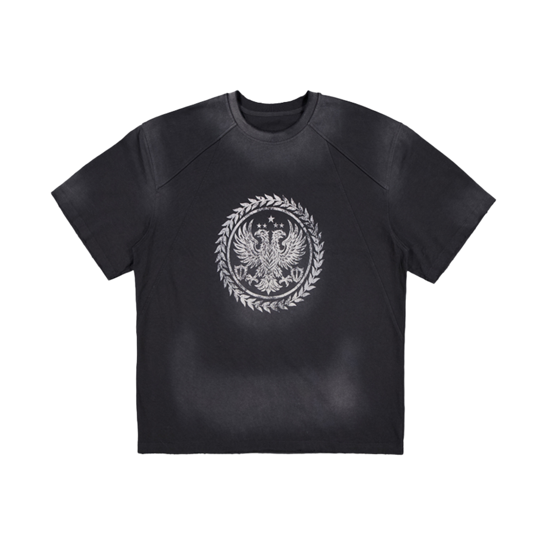 포스센스티브 옵시디언 이글 티셔츠 블랙 그레이(Force Sensitive Obsidian Eagle T-Shirt Black Grey)